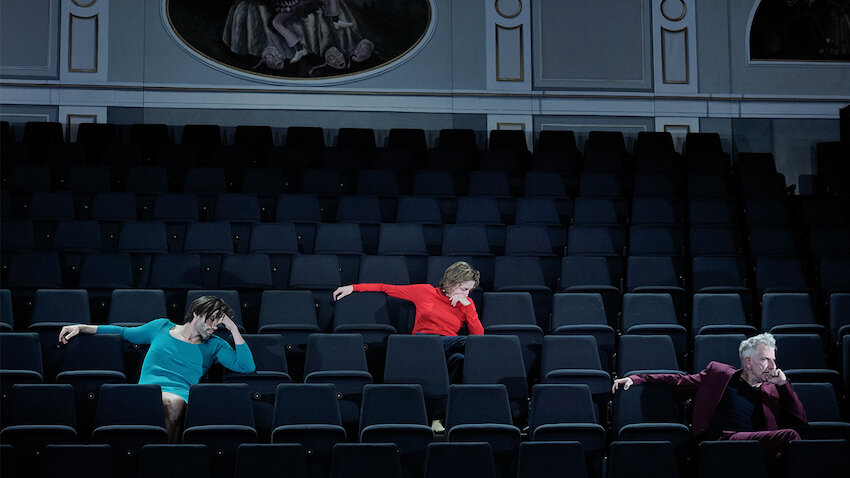 Max Simonischek, Maren Eggert, Bernd Moss © Arno Declair