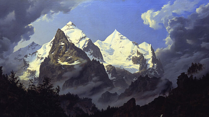 Karl Eduard Biermann: Das Wetterhorn, 1830 © Staatliche Museen zu Berlin, Nationalgalerie / Andres Kilger