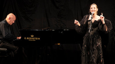 Dietmar Loeffler, Meret Becker (c) Barbara Braun TIPI AM KANZLERAMT &copy; Barbara Braun