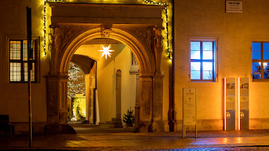 Lutherhof 4 LutherMuseum Uwe Schulze &copy; Uwe Schulze, Lutherhof des LutherMuseums